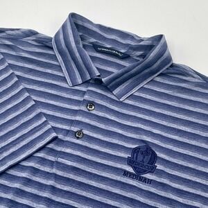 Cutter & Buck DryTec Polo Mens L Blue Golf 2012‎ Ryder Cup Medinah Performance